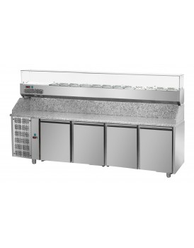 Sheffcat 4 Doors Refrigerated Pizza Counter 0 Draw